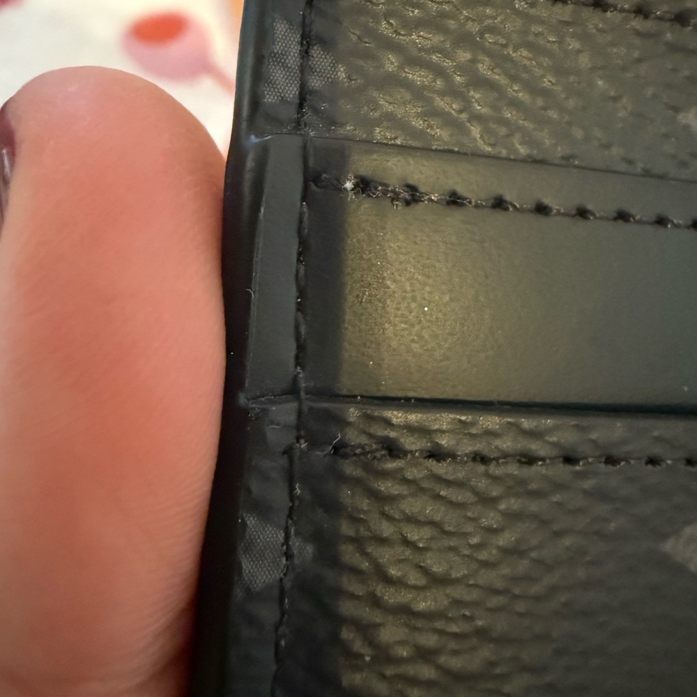 Louis Vuitton Black Monogram Card Holder authentic.  Rarely used. Like new. - Picture 10 of 16